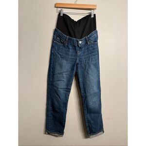 Gap Maternity True Waistband Full Panel Girlfriend Jeans Medium Wash Size 0/25